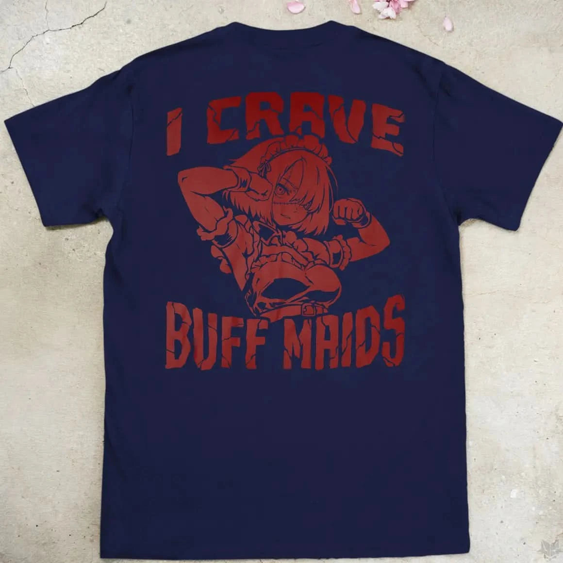 I Crave Buff Maids Red | back print ❀ T-shirt
