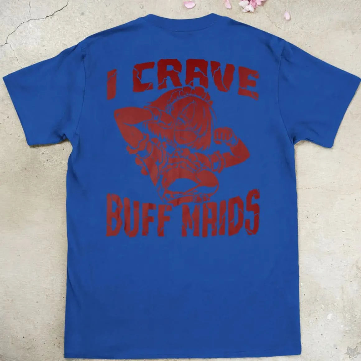 I Crave Buff Maids Red | back print ❀ T-shirt