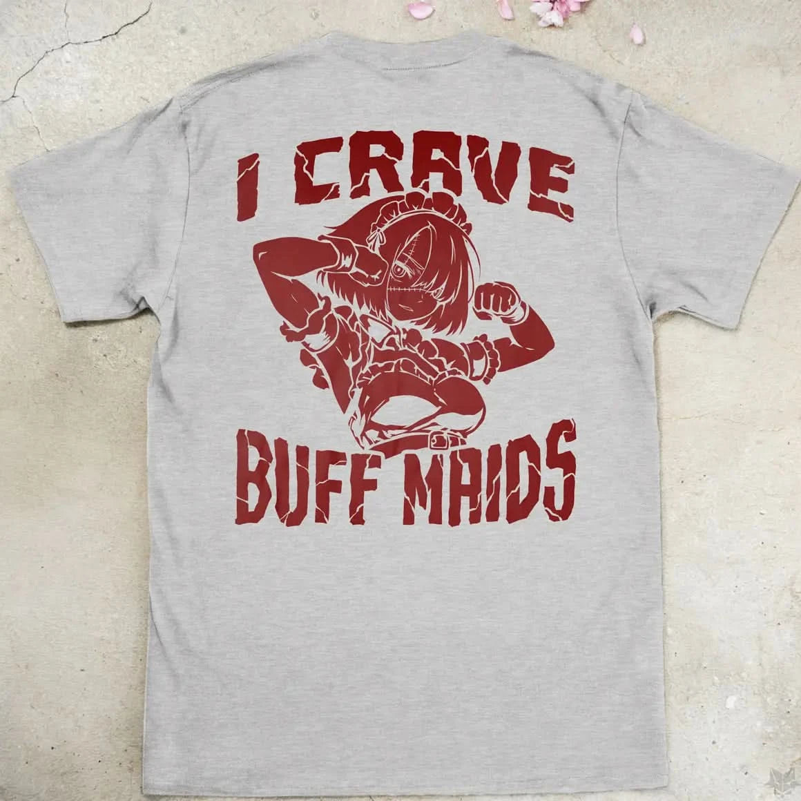 I Crave Buff Maids Red | back print ❀ T-shirt
