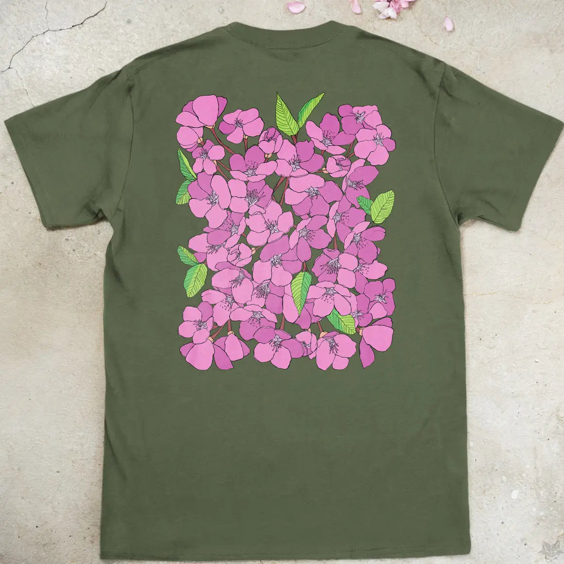 Cherry Blossoms | back print ❀ T-shirt