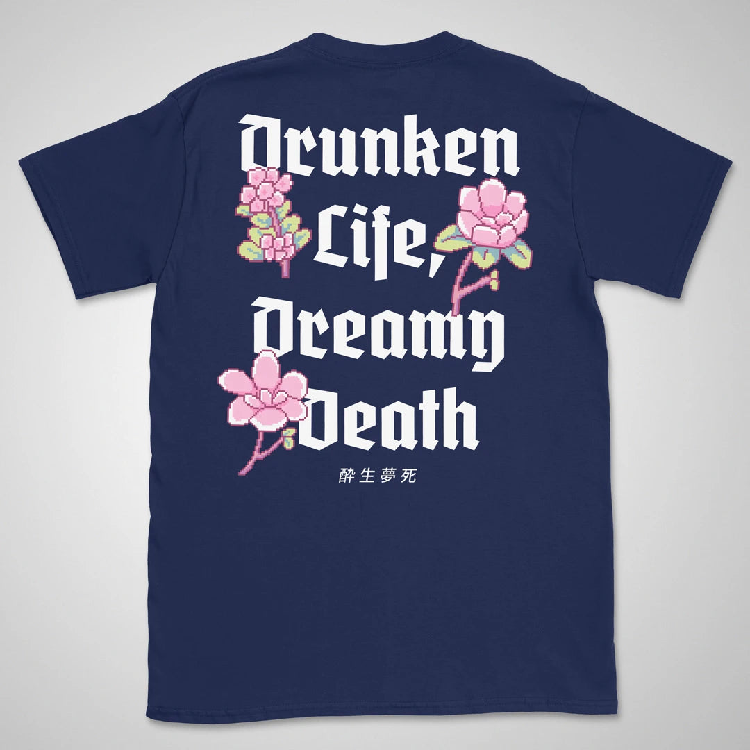Drunken Life | back print ❀ T-shirt