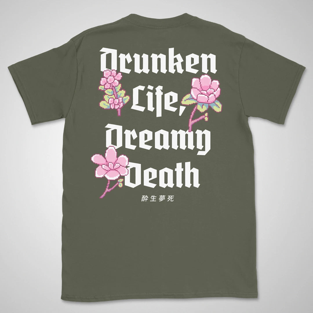 Drunken Life | back print ❀ T-shirt