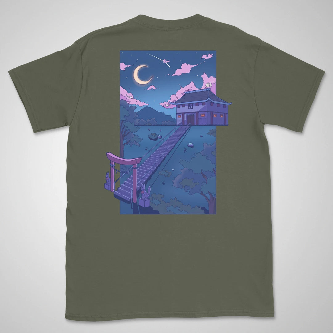 LoFi Night | back print ❀ T-shirt