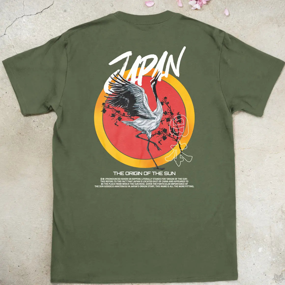 Nippon Crane | back print ❀ T-shirt