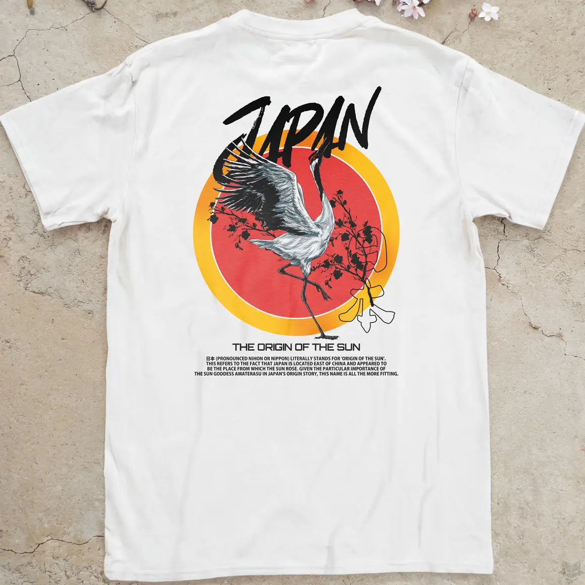 Nippon Crane | back print ❀ T-shirt