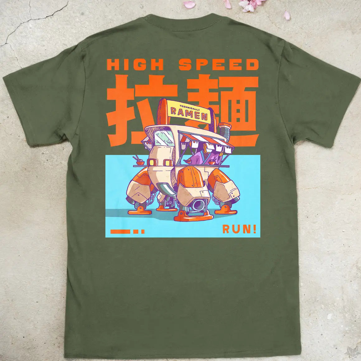 Ramen Runner | back print ❀ T-shirt