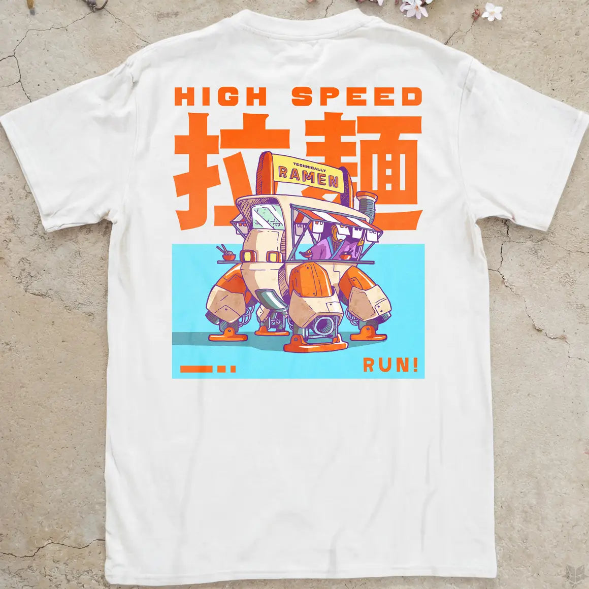 Ramen Runner | back print ❀ T-shirt