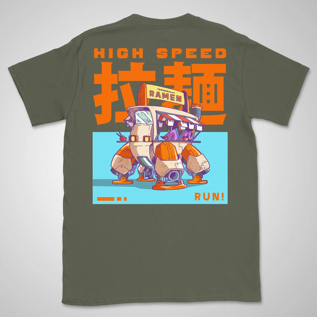 Ramen Runner | back print ❀ T-shirt