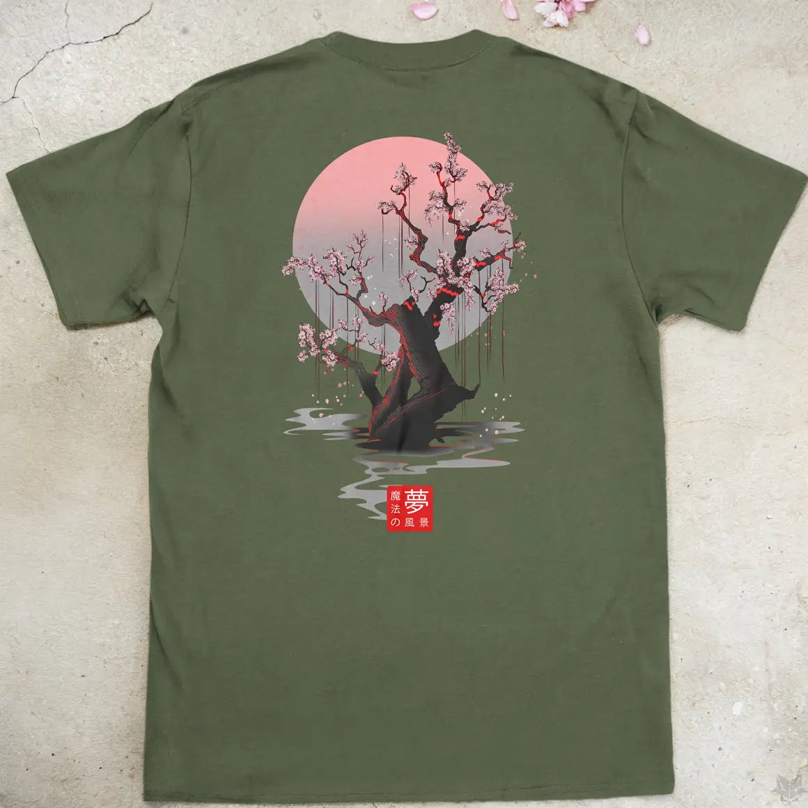 Sakura Moon | back print ❀ T-shirt