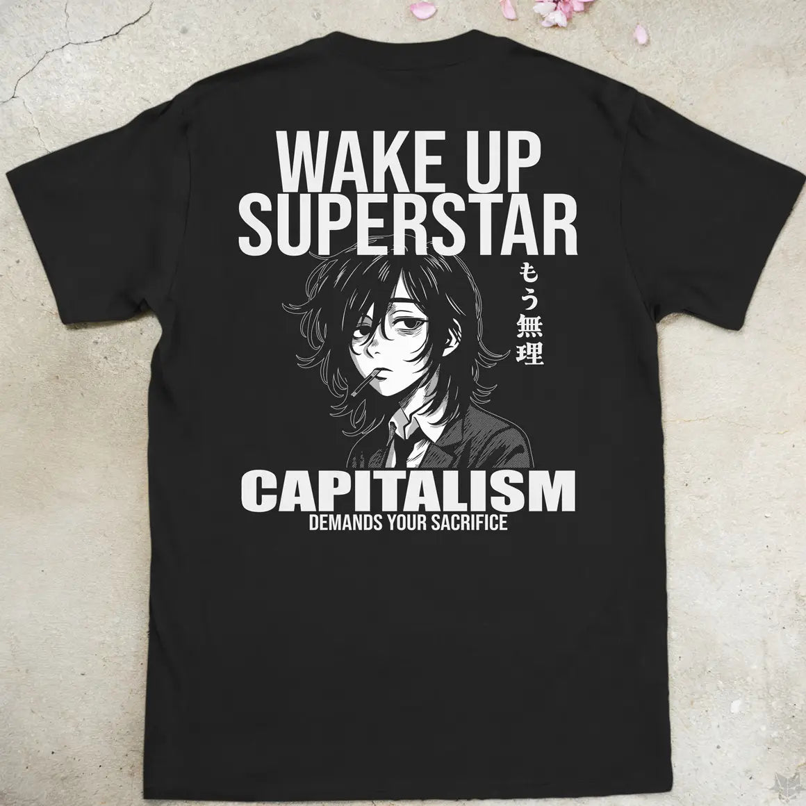 Wake Up Superstar | back print ❀ T-shirt
