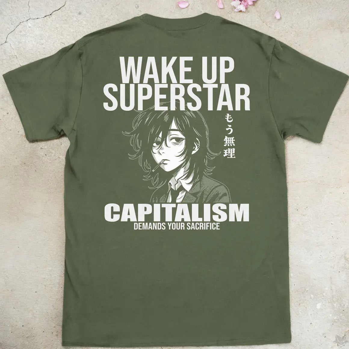 Wake Up Superstar | back print ❀ T-shirt