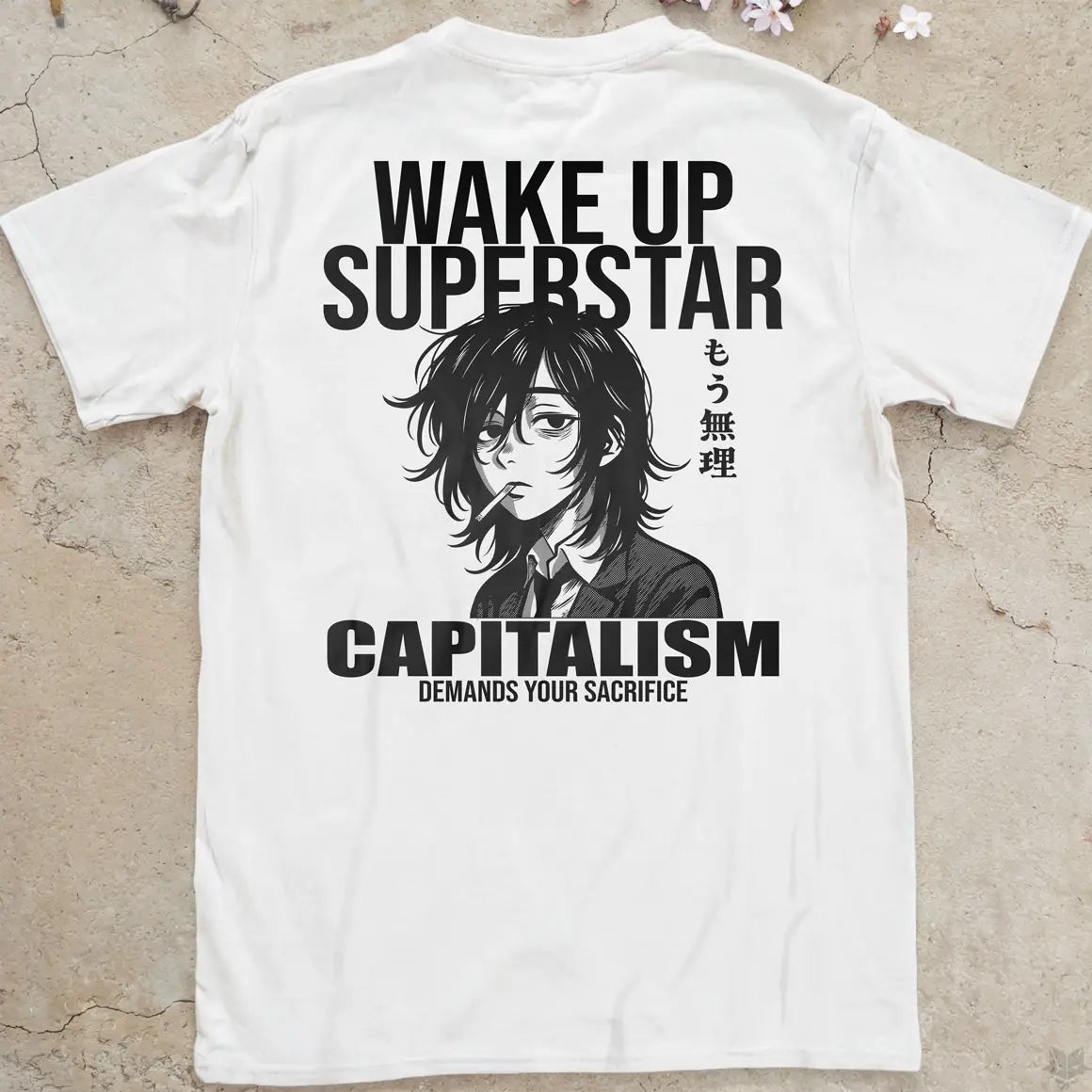 Wake Up Superstar | back print ❀ T-shirt