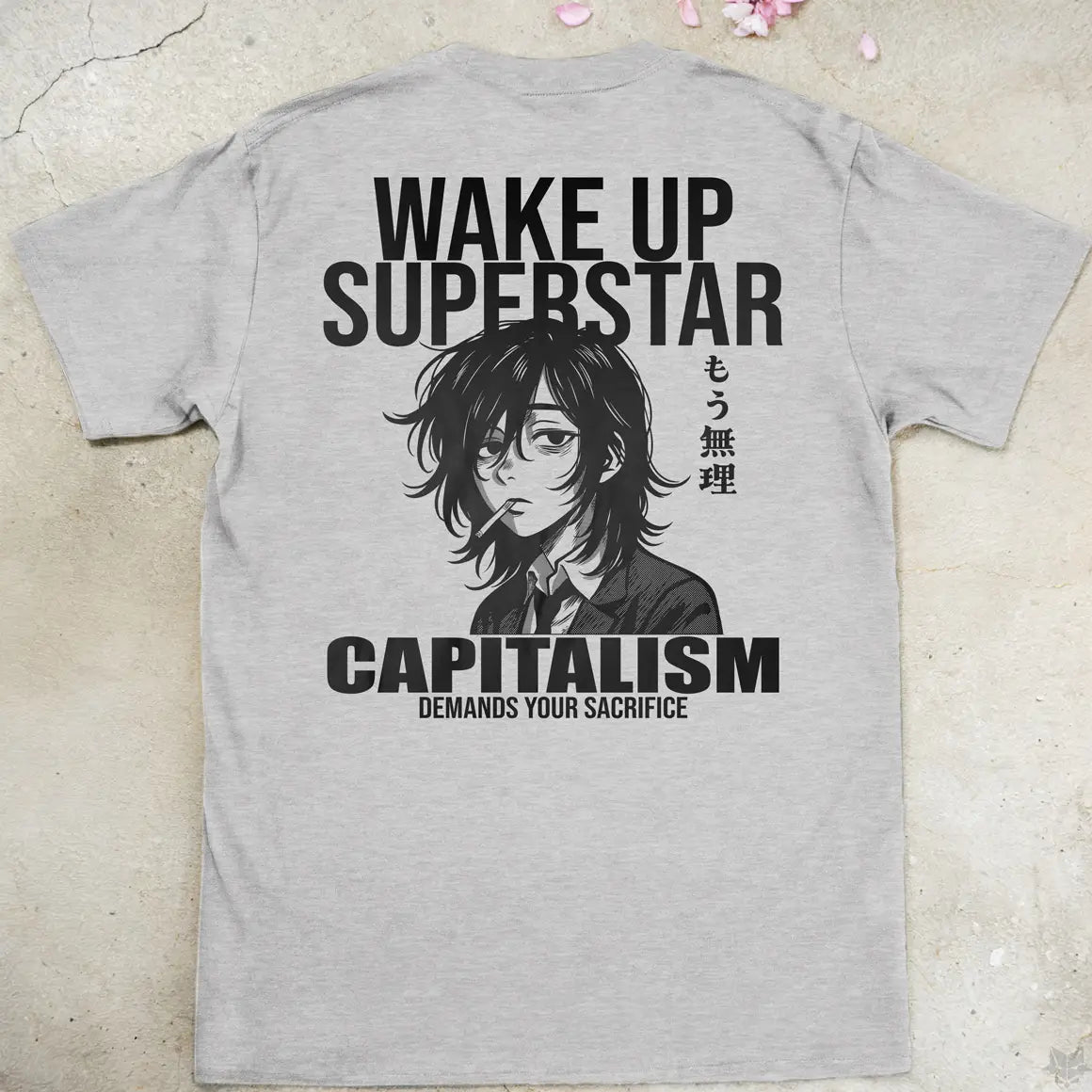 Wake Up Superstar | back print ❀ T-shirt