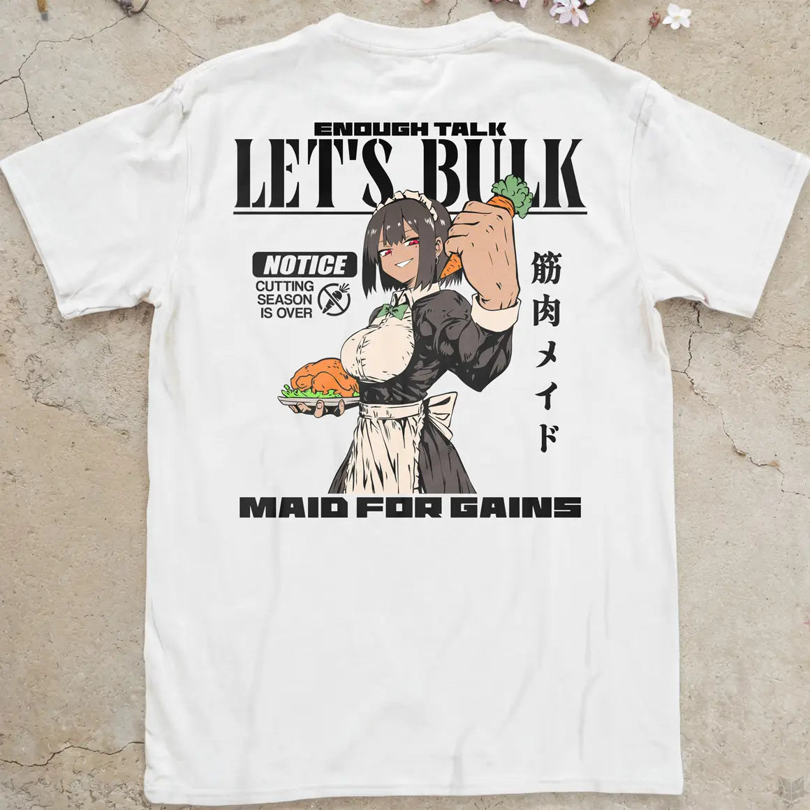 Let's Bulk | back print ❀ T-shirt