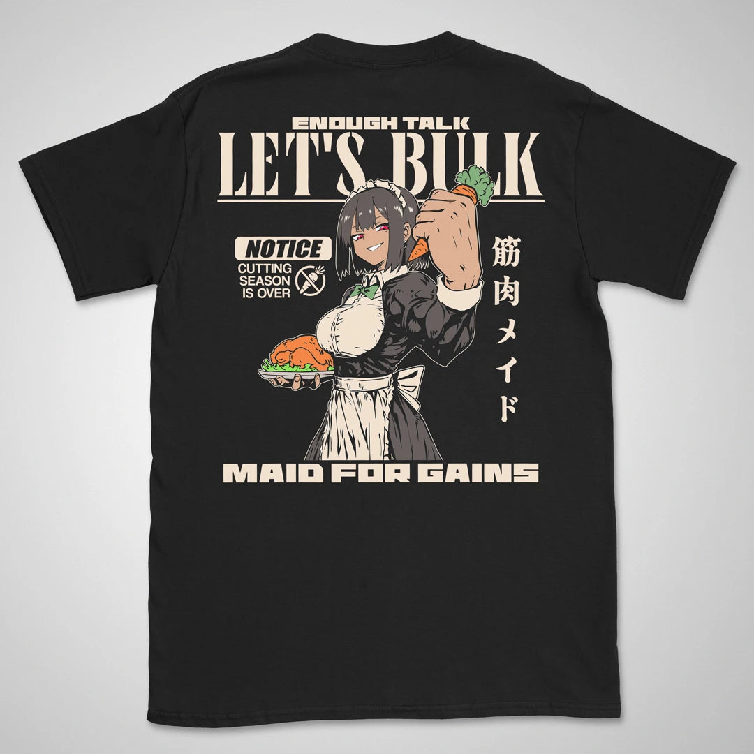 Let's Bulk | back print ❀ T-shirt