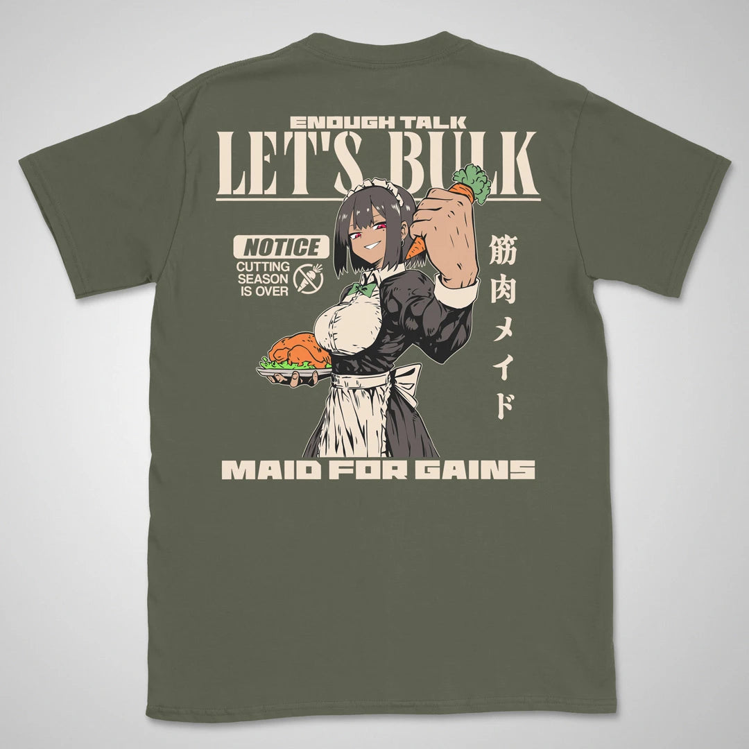 Let's Bulk | back print ❀ T-shirt