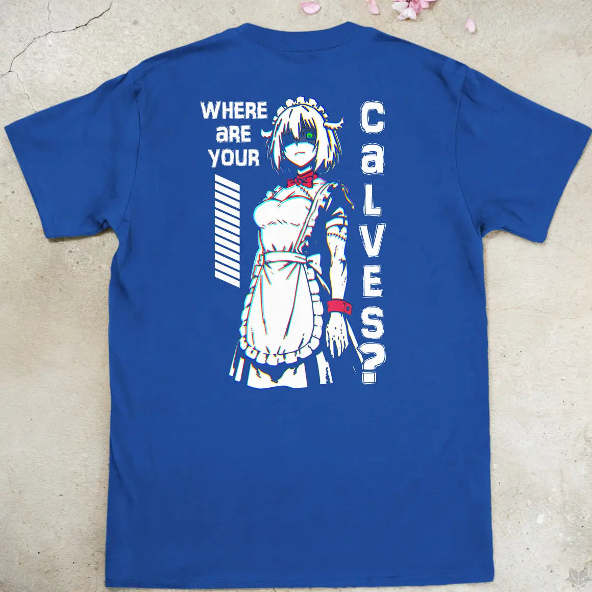 Calf Check Maid | back print ❀ T-shirt