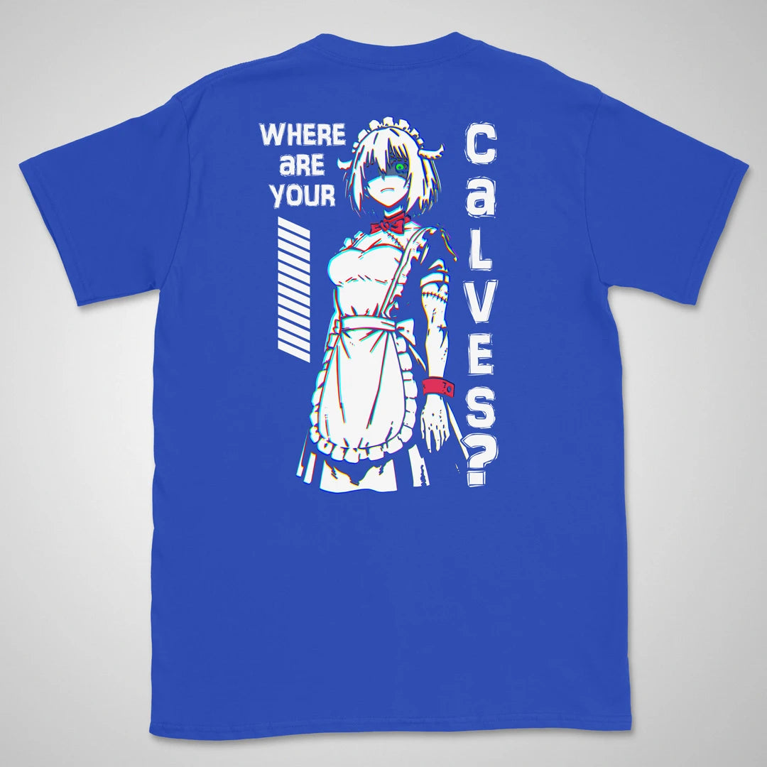 Calf Check Maid | back print ❀ T-shirt