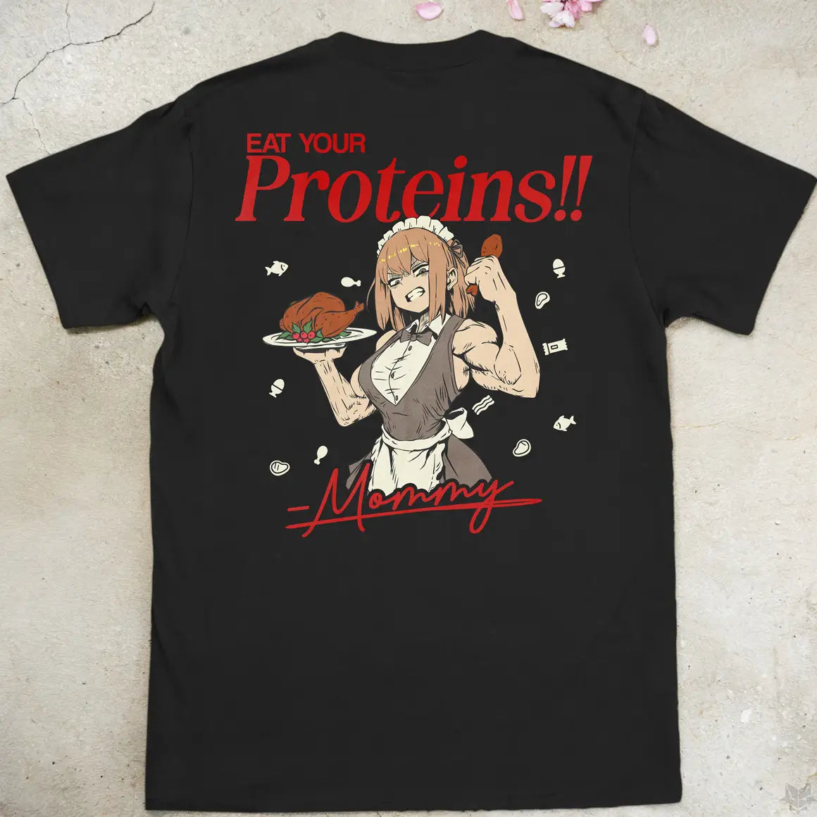 Eat Your Proteins | back print ❀ T-shirt