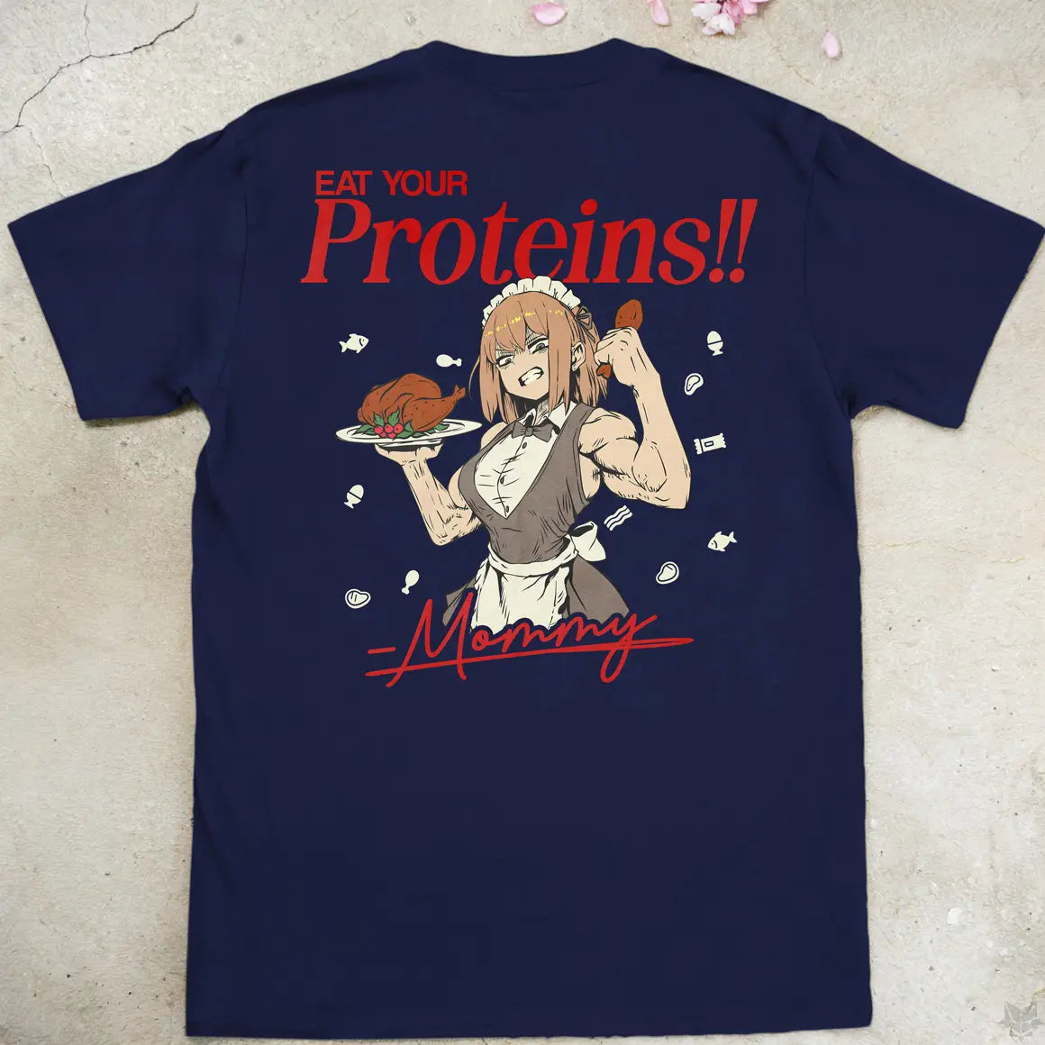 Eat Your Proteins | back print ❀ T-shirt
