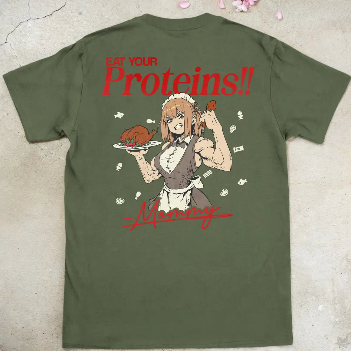 Eat Your Proteins | back print ❀ T-shirt