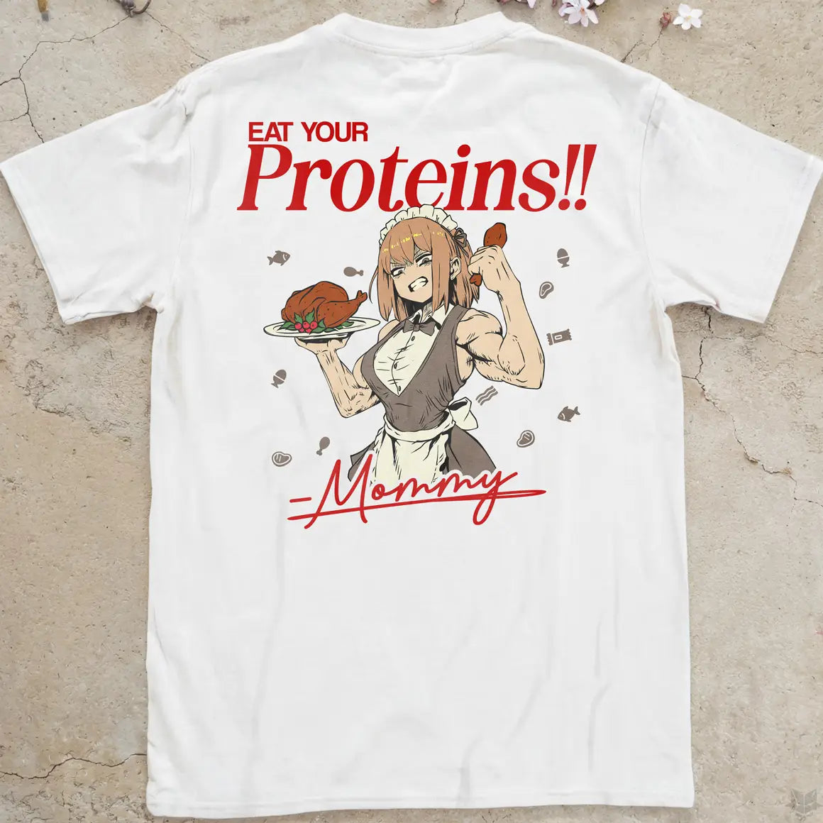 Eat Your Proteins | back print ❀ T-shirt