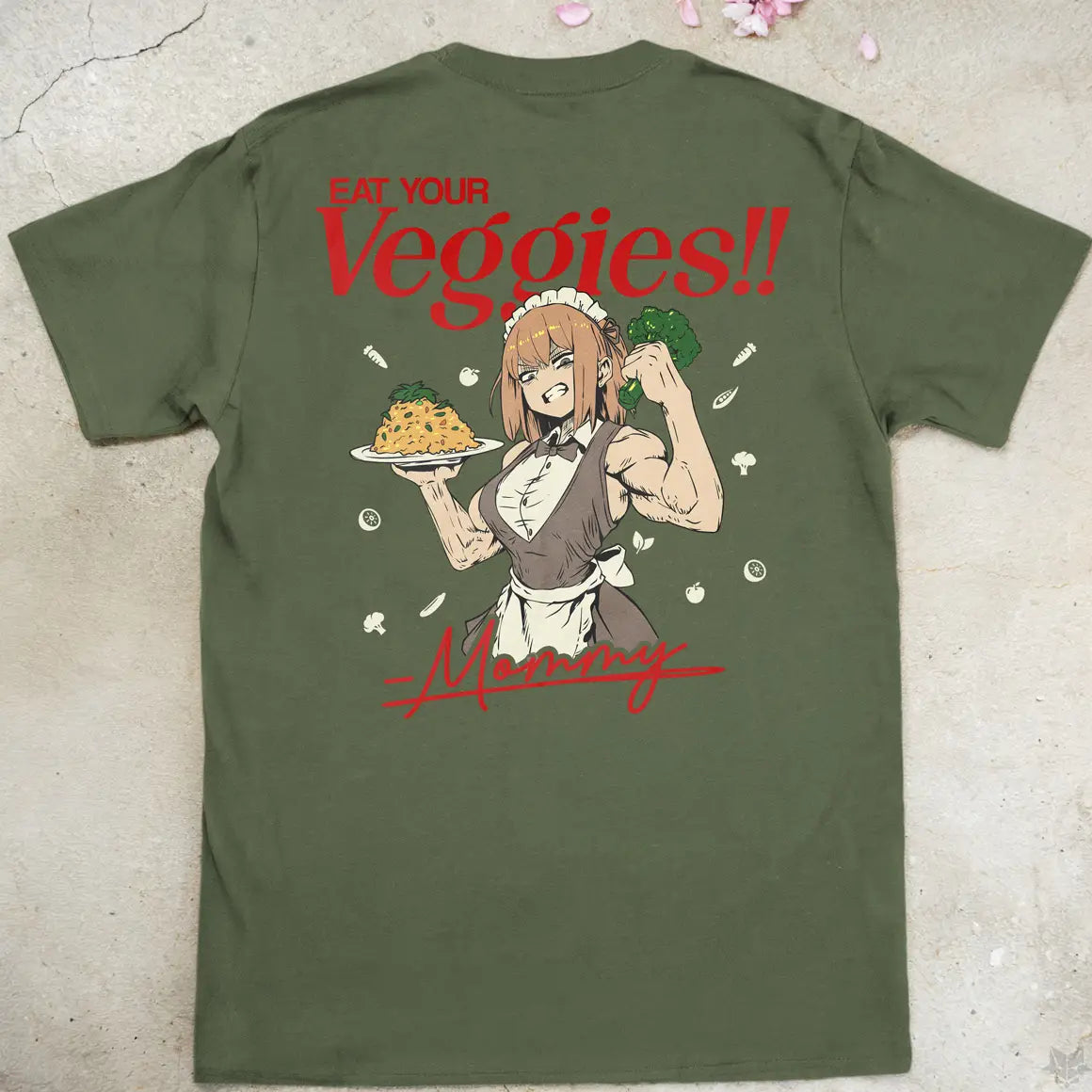 Eat Your Veggies | back print ❀ T-shirt