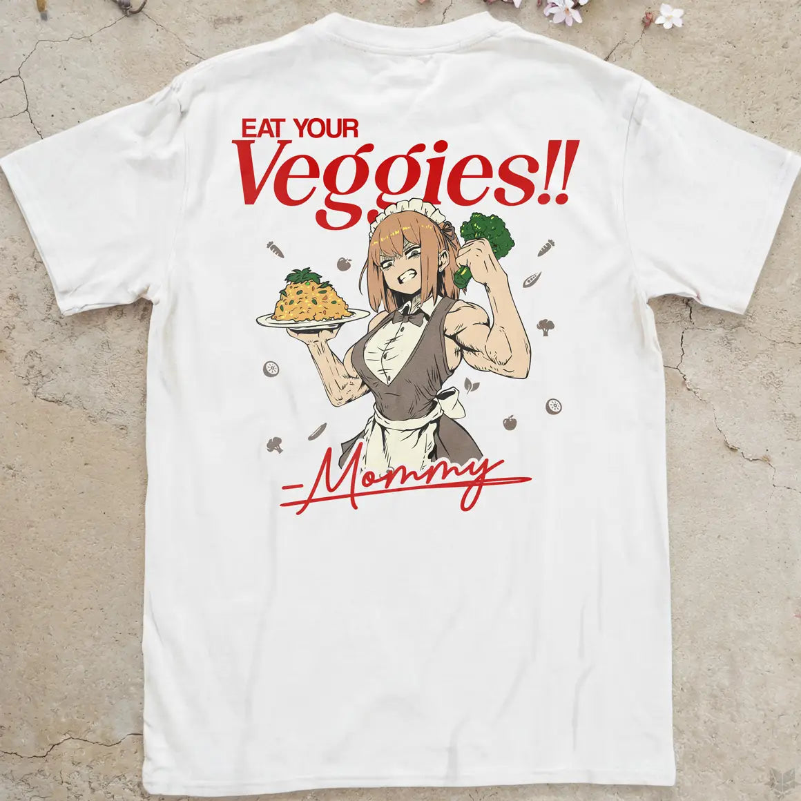 Eat Your Veggies | back print ❀ T-shirt