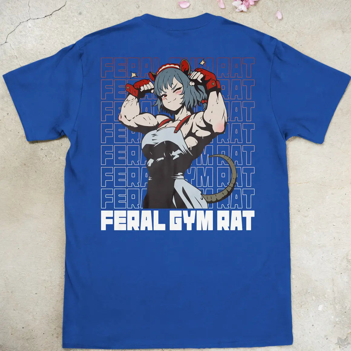 Feral Gym Rat Gen1 | back print ❀ T-shirt