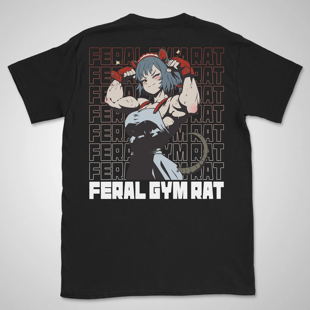 Feral Gym Rat Gen1 | back print ❀ T-shirt