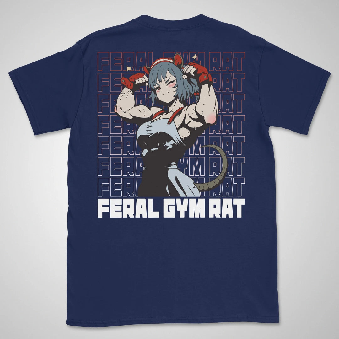 Feral Gym Rat Gen1 | back print ❀ T-shirt