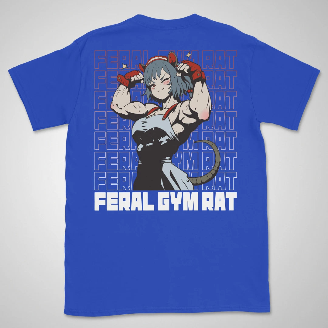 Feral Gym Rat Gen1 | back print ❀ T-shirt