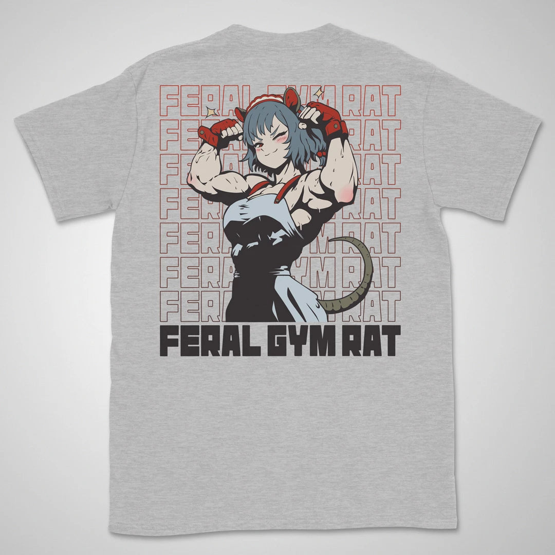 Feral Gym Rat Gen1 | back print ❀ T-shirt