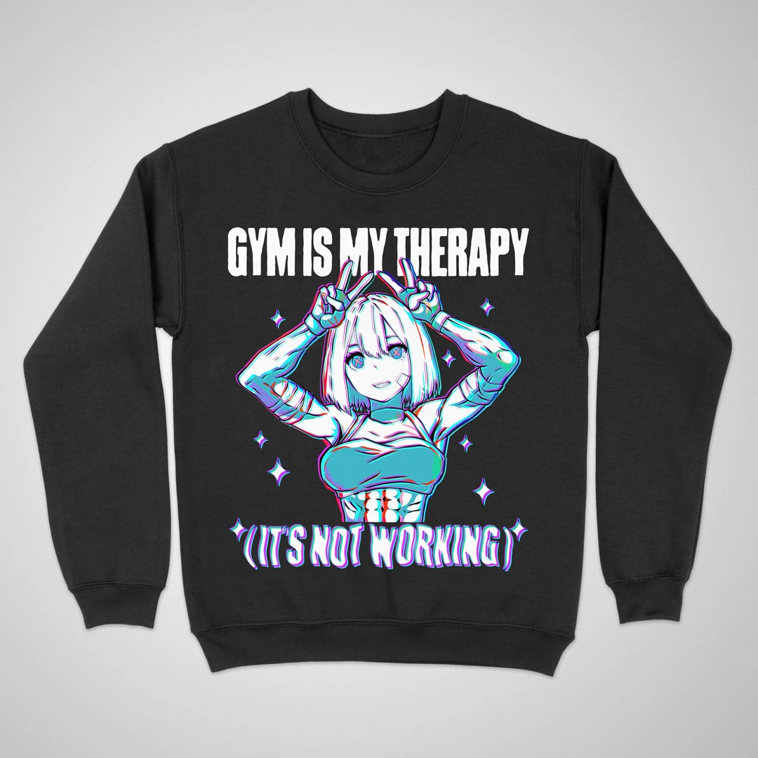 Gym Is My Therapy ❀ Crewneck