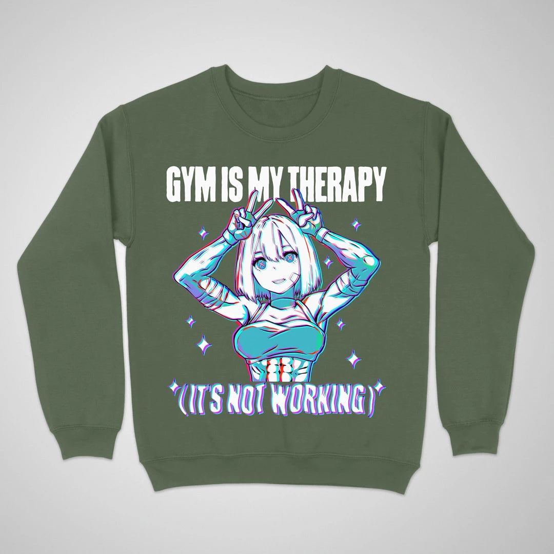 Gym Is My Therapy ❀ Crewneck