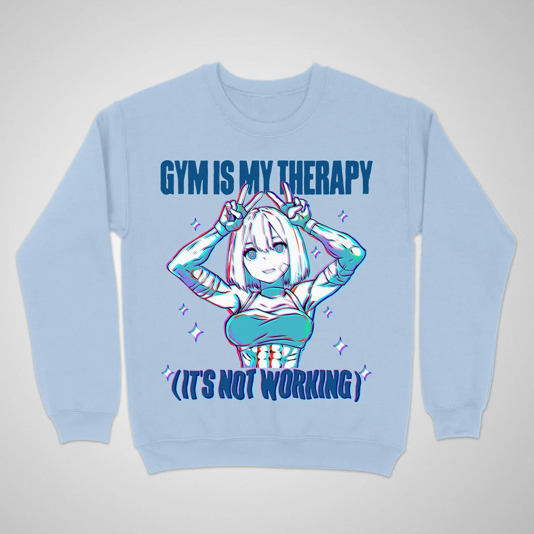 Gym Is My Therapy ❀ Crewneck