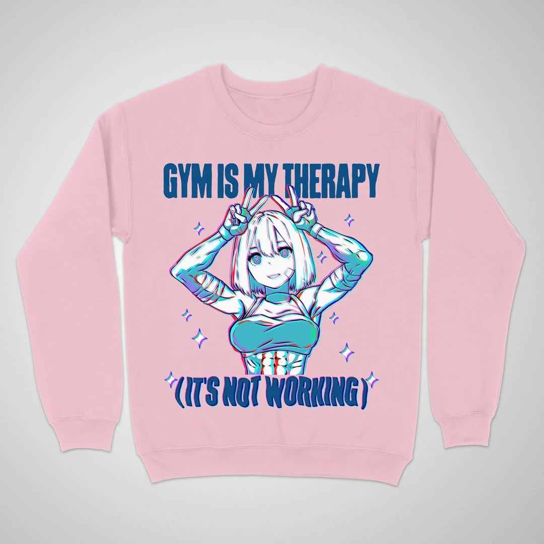 Gym Is My Therapy ❀ Crewneck