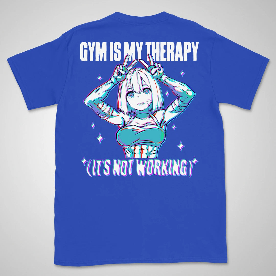 Gym Is My Therapy | back print ❀ T-shirt