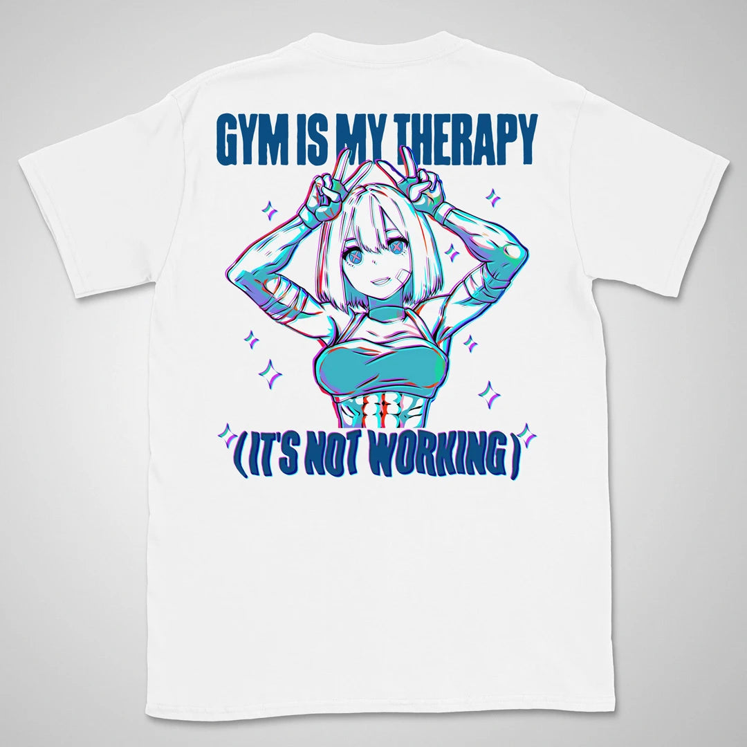 Gym Is My Therapy | back print ❀ T-shirt
