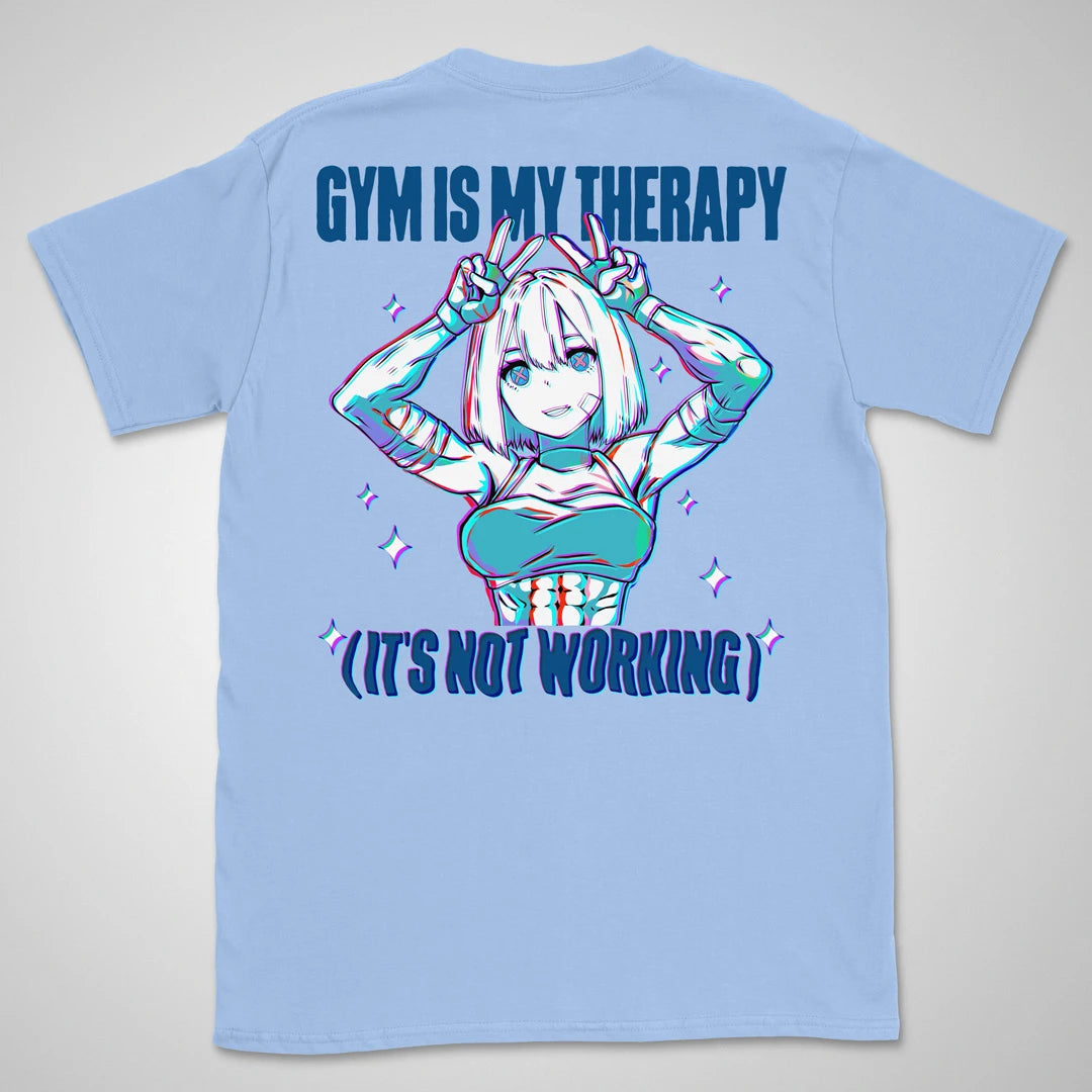 Gym Is My Therapy | back print ❀ T-shirt