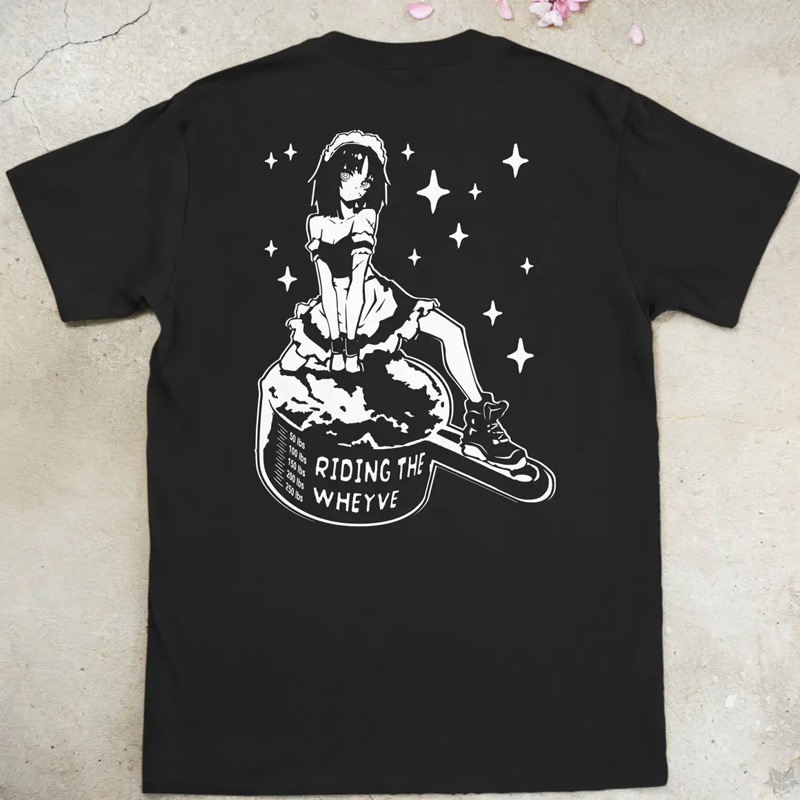 Riding The Wheyve | back print ❀ T-shirt