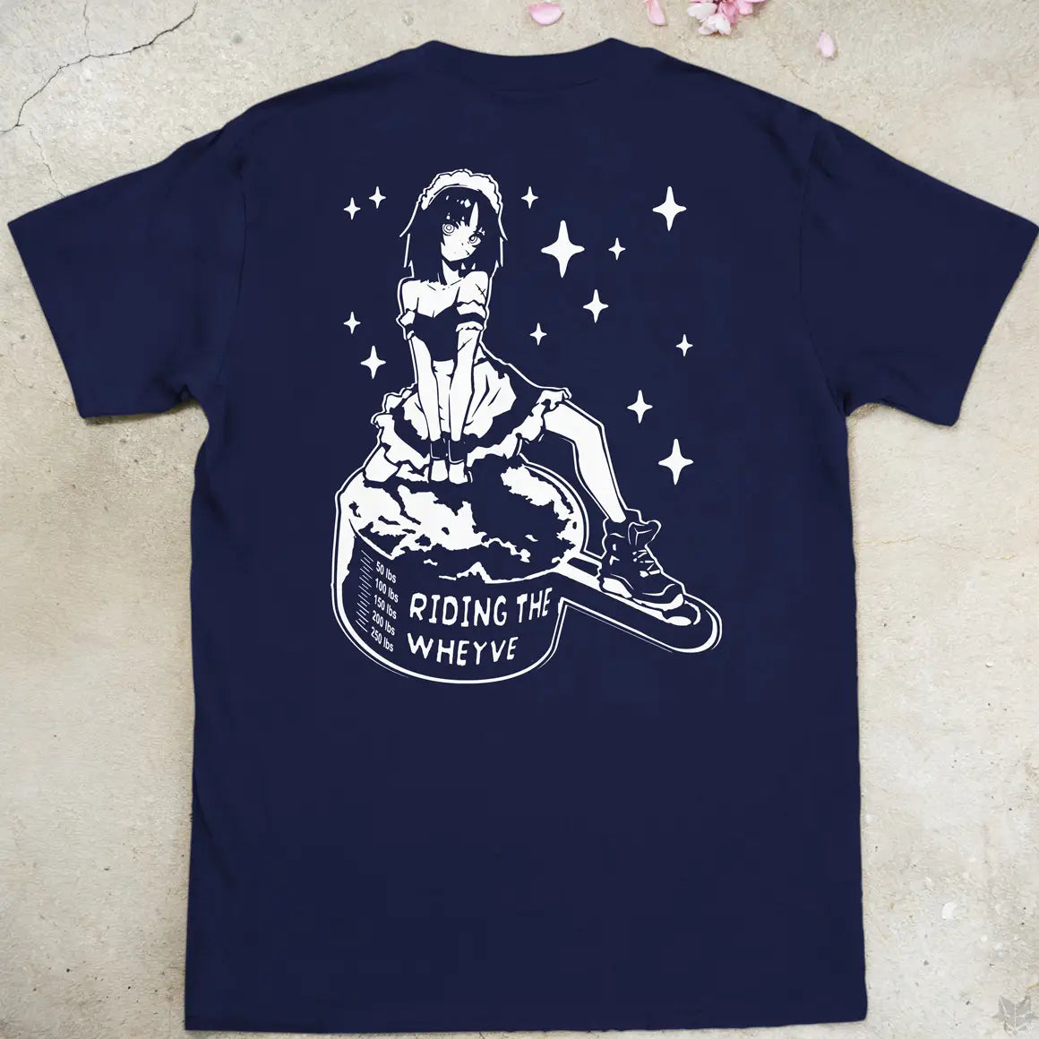Riding The Wheyve | back print ❀ T-shirt