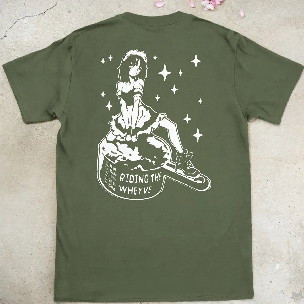 Riding The Wheyve | back print ❀ T-shirt