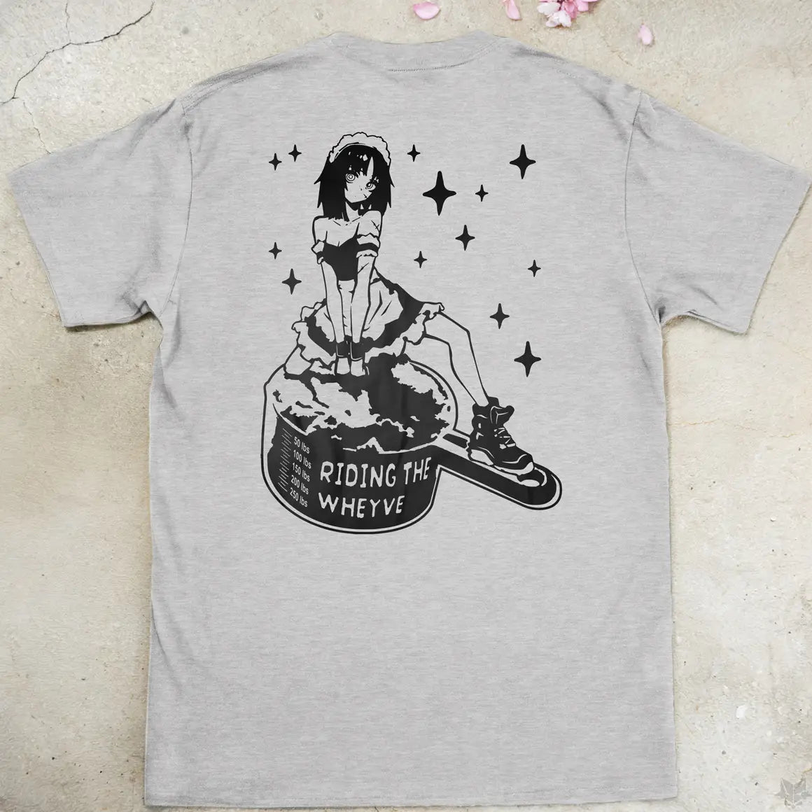 Riding The Wheyve | back print ❀ T-shirt