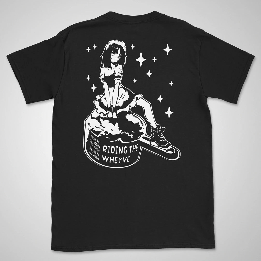Riding The Wheyve | back print ❀ T-shirt