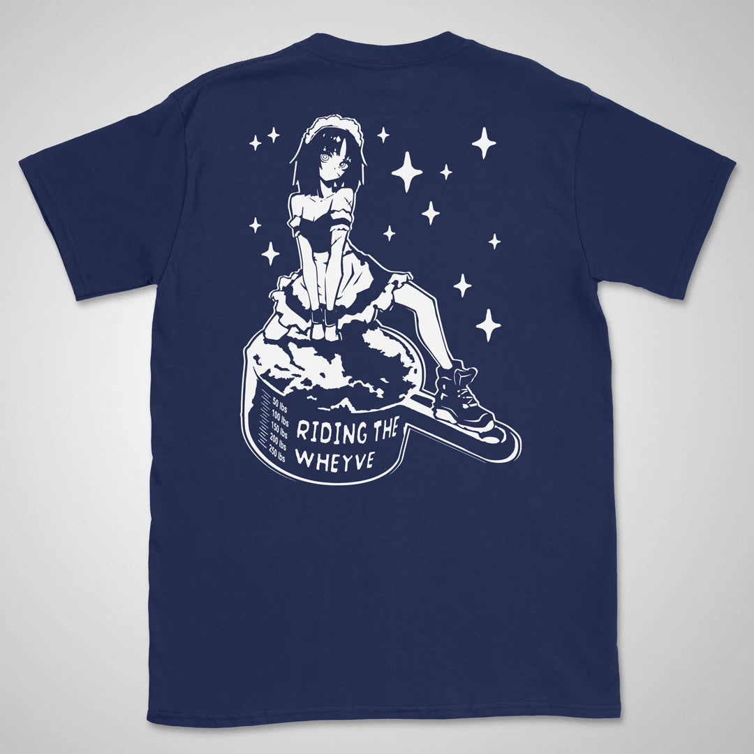 Riding The Wheyve | back print ❀ T-shirt
