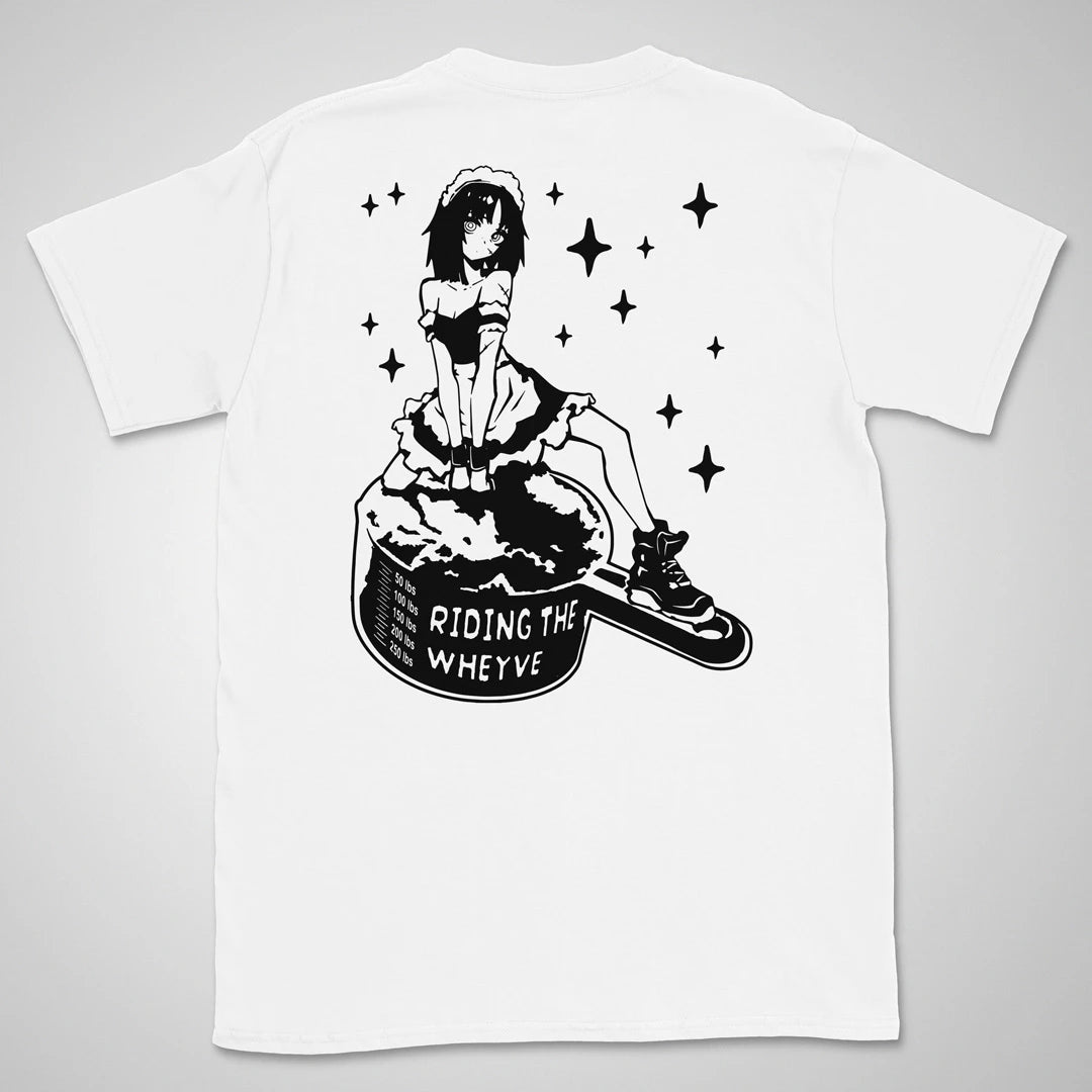 Riding The Wheyve | back print ❀ T-shirt