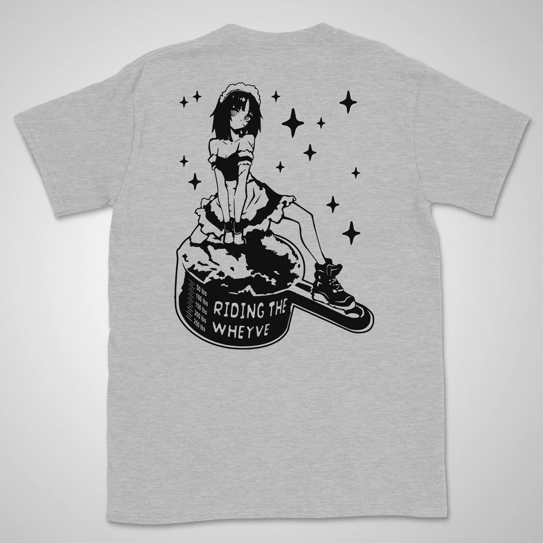Riding The Wheyve | back print ❀ T-shirt