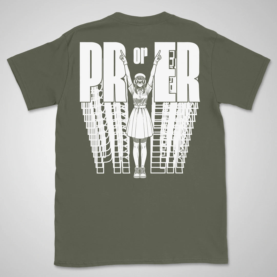 PR or ER | back print ❀ T-shirt