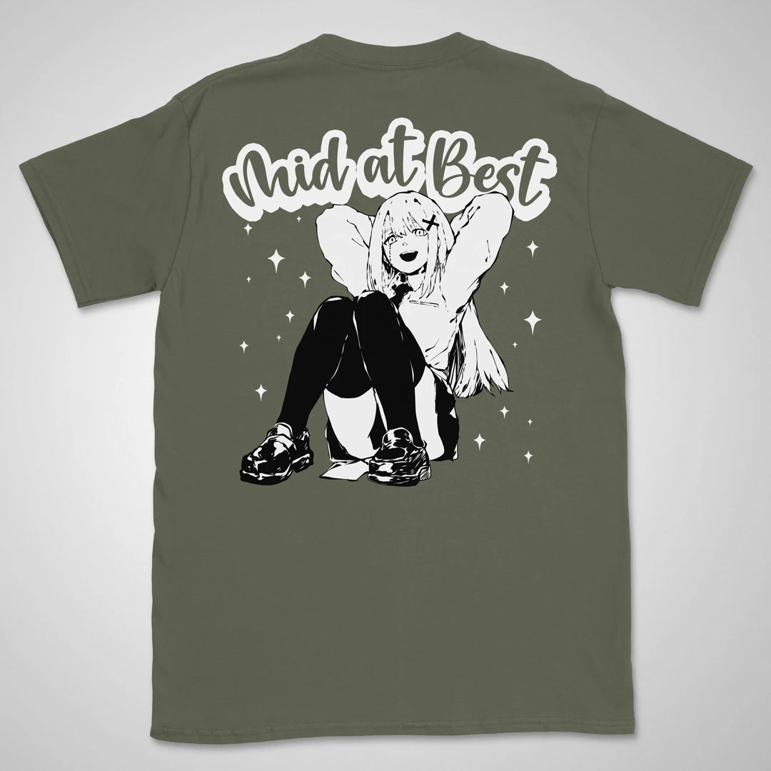Mid At Best | back print ❀ T-shirt